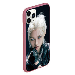 Чехол iPhone 11 Pro матовый Stray Kids Felix Giant concept, цвет: 3D-малиновый — фото 2