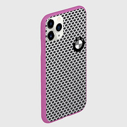 Чехол iPhone 11 Pro матовый BMW carbon steel auto, цвет: 3D-фиолетовый — фото 2