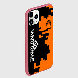 Чехол iPhone 11 Pro матовый Warframe текстура, цвет: 3D-малиновый — фото 2