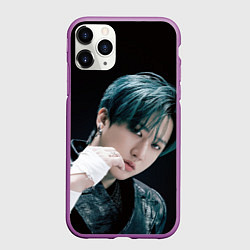 Чехол iPhone 11 Pro матовый Stray Kids Changbin Giant concept, цвет: 3D-фиолетовый