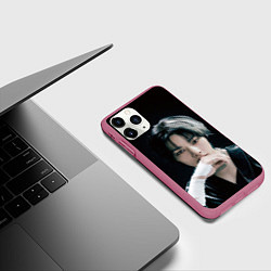 Чехол iPhone 11 Pro матовый Stray Kids I N Giant concept, цвет: 3D-малиновый — фото 2