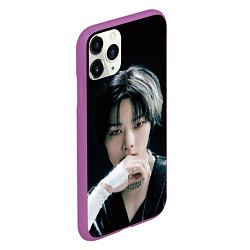 Чехол iPhone 11 Pro матовый Stray Kids I N Giant concept, цвет: 3D-фиолетовый — фото 2