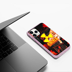 Чехол iPhone 11 Pro матовый Stalker howl, цвет: 3D-розовый — фото 2