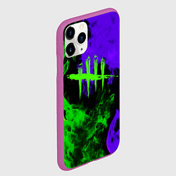 Чехол iPhone 11 Pro матовый Dead by daylight neon flame, цвет: 3D-фиолетовый — фото 2