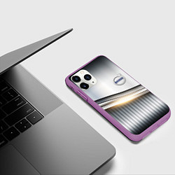 Чехол iPhone 11 Pro матовый Volvo metalic car, цвет: 3D-фиолетовый — фото 2