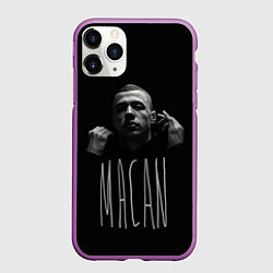 Чехол iPhone 11 Pro матовый Rap - Macan, цвет: 3D-фиолетовый
