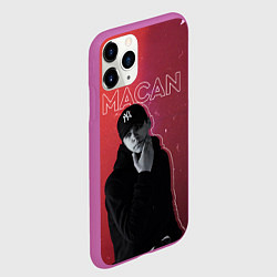 Чехол iPhone 11 Pro матовый Макан - певец, цвет: 3D-фиолетовый — фото 2