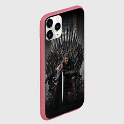 Чехол iPhone 11 Pro матовый Нед Игра престолов, цвет: 3D-малиновый — фото 2