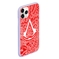 Чехол iPhone 11 Pro матовый Assassins Creed shadows, цвет: 3D-светло-сиреневый — фото 2