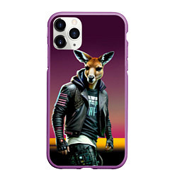 Чехол iPhone 11 Pro матовый Cool Kenga - ai art fantasy, цвет: 3D-фиолетовый