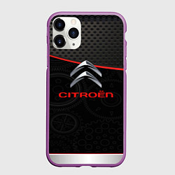Чехол iPhone 11 Pro матовый Citroen auto car, цвет: 3D-фиолетовый