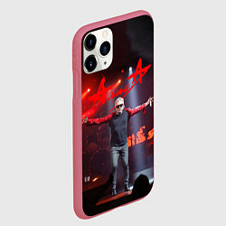 Чехол iPhone 11 Pro матовый Алиса Кинчев концерт, цвет: 3D-малиновый — фото 2