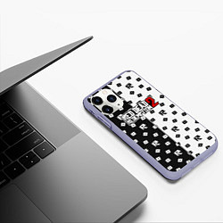 Чехол iPhone 11 Pro матовый Red Dead Redemption 2 pattern, цвет: 3D-светло-сиреневый — фото 2