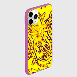 Чехол iPhone 11 Pro матовый Ведьмак школа дракона, цвет: 3D-фиолетовый — фото 2