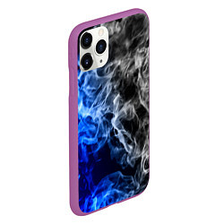 Чехол iPhone 11 Pro матовый Столкновение дыма, цвет: 3D-фиолетовый — фото 2