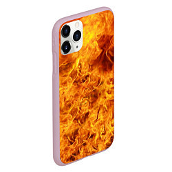 Чехол iPhone 11 Pro матовый Весь в огне, цвет: 3D-розовый — фото 2