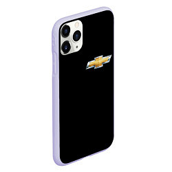 Чехол iPhone 11 Pro матовый Chevrolet logo, цвет: 3D-светло-сиреневый — фото 2