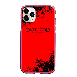 Чехол iPhone 11 Pro матовый Overlord anime, цвет: 3D-малиновый