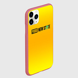 Чехол iPhone 11 Pro матовый PUBG gradient steel, цвет: 3D-малиновый — фото 2