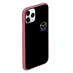 Чехол iPhone 11 Pro матовый Mazda logo auto, цвет: 3D-малиновый — фото 2