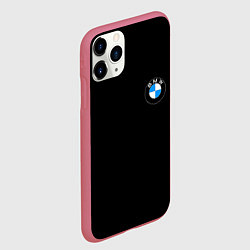 Чехол iPhone 11 Pro матовый BMW auto logo, цвет: 3D-малиновый — фото 2