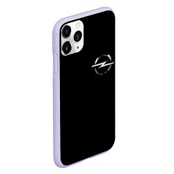 Чехол iPhone 11 Pro матовый Opel logo auto, цвет: 3D-светло-сиреневый — фото 2