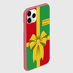 Чехол iPhone 11 Pro матовый Уродливый свитер Райана Рейнольдса, цвет: 3D-малиновый — фото 2