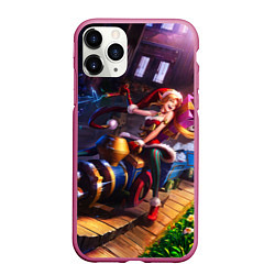 Чехол iPhone 11 Pro матовый Elf Jinx, цвет: 3D-малиновый