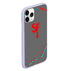 Чехол iPhone 11 Pro матовый Sally Face storm color, цвет: 3D-светло-сиреневый — фото 2