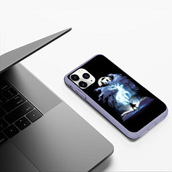 Чехол iPhone 11 Pro матовый Harry Potter patronus and dementors, цвет: 3D-светло-сиреневый — фото 2