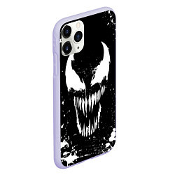 Чехол iPhone 11 Pro матовый Venom logo, цвет: 3D-светло-сиреневый — фото 2