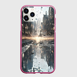 Чехол iPhone 11 Pro матовый Сюрреализм абстракция, цвет: 3D-малиновый