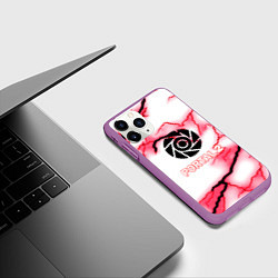 Чехол iPhone 11 Pro матовый Portal storm, цвет: 3D-фиолетовый — фото 2