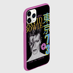 Чехол iPhone 11 Pro матовый David Bowie - Tokyo 1973, цвет: 3D-фиолетовый — фото 2