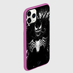 Чехол iPhone 11 Pro матовый Venom in dark web, цвет: 3D-фиолетовый — фото 2