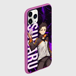 Чехол iPhone 11 Pro матовый Субару Re:Zero, цвет: 3D-фиолетовый — фото 2