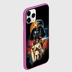 Чехол iPhone 11 Pro матовый Звездные войны, цвет: 3D-фиолетовый — фото 2