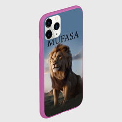 Чехол iPhone 11 Pro матовый Лев Муфаса, цвет: 3D-фиолетовый — фото 2