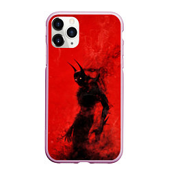 Чехол iPhone 11 Pro матовый Evil Batman, цвет: 3D-розовый