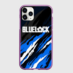 Чехол iPhone 11 Pro матовый Блюлок - синий языки, цвет: 3D-фиолетовый