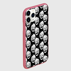 Чехол iPhone 11 Pro матовый Funny terrifier clown Art, цвет: 3D-малиновый — фото 2