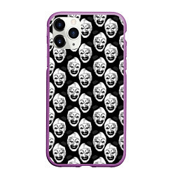 Чехол iPhone 11 Pro матовый Funny terrifier clown Art, цвет: 3D-фиолетовый