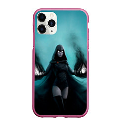 Чехол iPhone 11 Pro матовый Raven young justice, цвет: 3D-малиновый