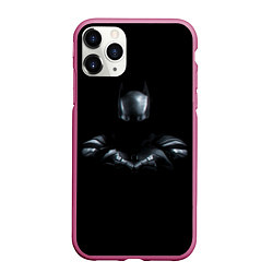 Чехол iPhone 11 Pro матовый Batman in the dark, цвет: 3D-малиновый