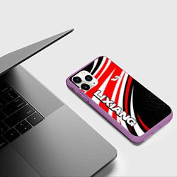 Чехол iPhone 11 Pro матовый Lixiang- red sport uniform, цвет: 3D-фиолетовый — фото 2