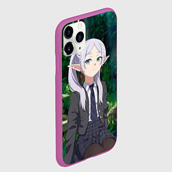 Чехол iPhone 11 Pro матовый Фрирен в летнем лесу, цвет: 3D-фиолетовый — фото 2