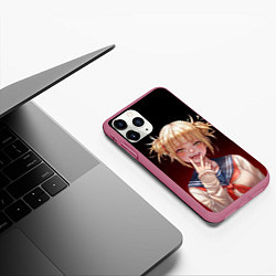 Чехол iPhone 11 Pro матовый Himiko Toga league of villains, цвет: 3D-малиновый — фото 2