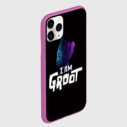 Чехол iPhone 11 Pro матовый Я есть Грут, цвет: 3D-фиолетовый — фото 2