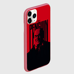 Чехол iPhone 11 Pro матовый Освальд Кобб Пингвин, цвет: 3D-малиновый — фото 2