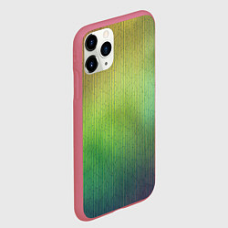 Чехол iPhone 11 Pro матовый Цветной металл с градиентом, цвет: 3D-малиновый — фото 2